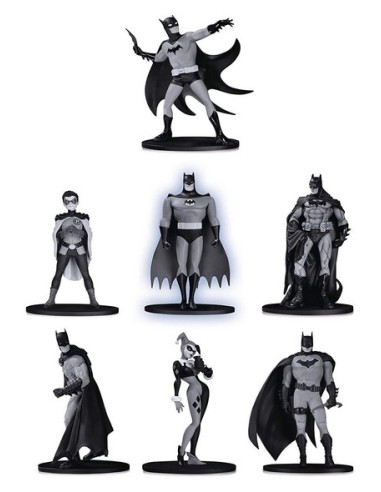 BATMAN B&W MINI FIG 7 PK SET S.2