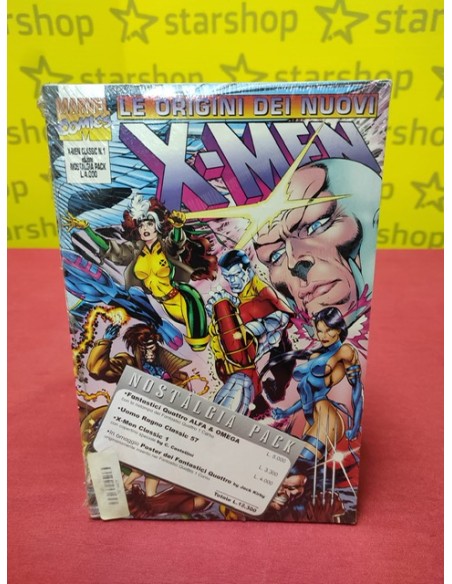 NOSTALGIA PACK 1 contiene FANTASTICI 4 ALFA & OMEGA, UOMO RAGNO CLASSIC 57, X-MEN CLASSIC 1