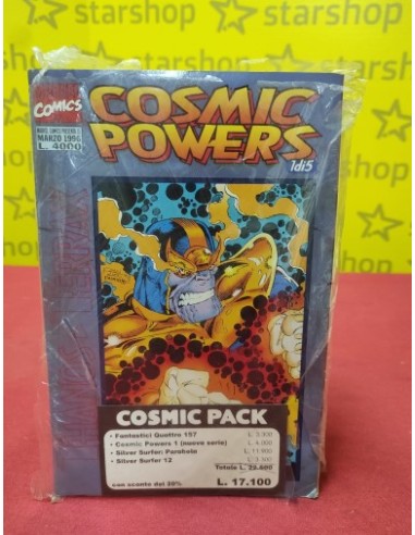 COSMIC PACK - contiene FANTASTICI QUATTRO 157, COSMIC POWERS 1 nuova serie, SILVER SURFER: PARABOLA, SILVER SURFER 12