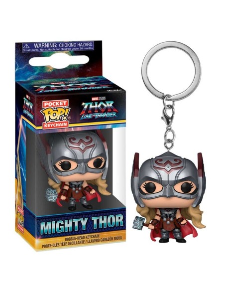 THOR LOVE & THUNDER MIGHTY THOR - POCKET POP KEYCHAIN