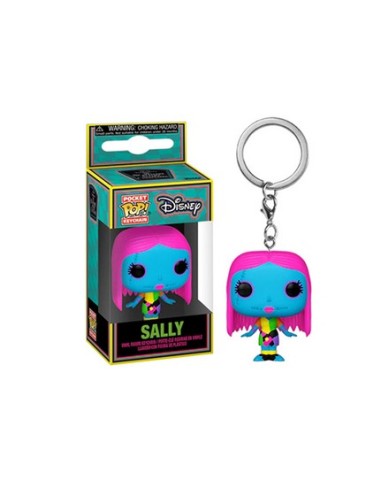 THE NIGHTMARE BEFORE CHRISTMAS: BLACK LIGHT SALLY - POCKET POP KEYCHAIN