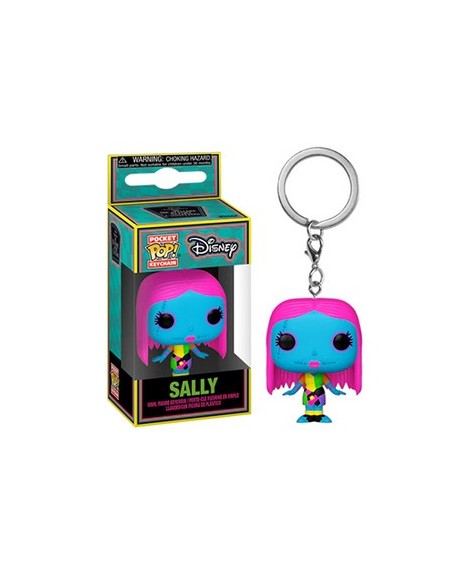THE NIGHTMARE BEFORE CHRISTMAS: BLACK LIGHT SALLY - POCKET POP KEYCHAIN