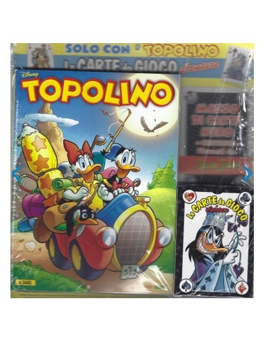 TOPOLINO 3481 + MAZZO DI CARTE NERO