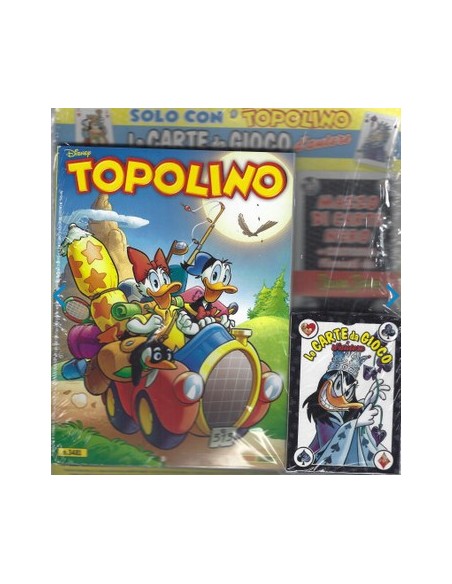 TOPOLINO 3481 + MAZZO DI CARTE NERO