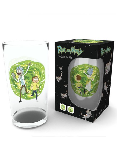 RICK AND MORTY PORTAL PINT GLASS/BICCHIERE