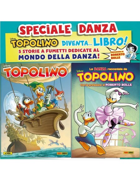 TOPOLINO 3484 + TOPOLIBRO LA DANZA RACCONTATA DA TOPOLINO