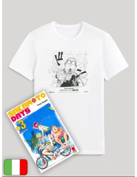 SAKAMOTO DAYS 3 VARIANT CON T-SHIRT TAGLIA XL