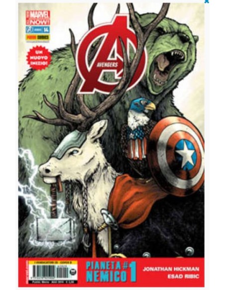 AVENGERS 29 - COVER ANIMAL - AVENGERS ALL NEW MARVEL NOW! 14