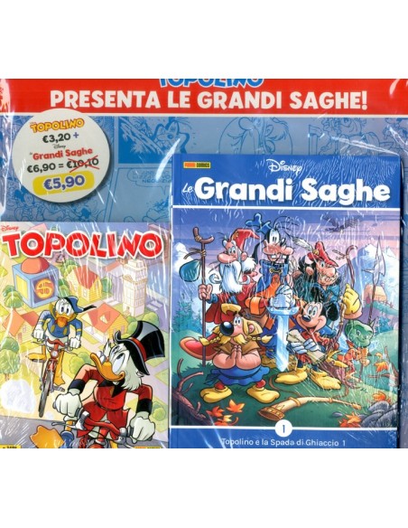 TOPOLINO 3486 + GRANDI SAGHE VOL.1 - CUT PRICE