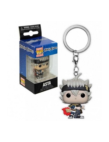 BLACK CLOVER ASTA POCKET POP KEYCHAIN