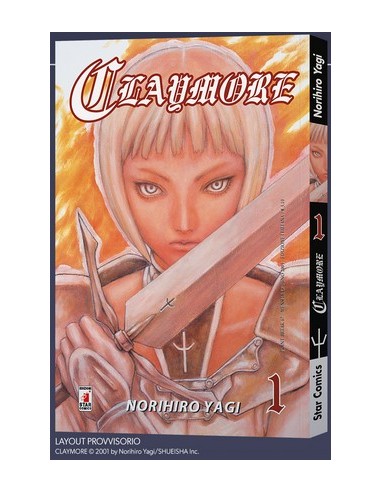 CLAYMORE NEW EDITION 1 con ILLUSTRATION CARD DI "ARIADNE IN THE BLUE SKY" in omaggio per la prima tiratura