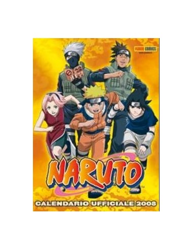 CALENDARIO UFFICIALE NARUTO 2008   MANGA TOP 79