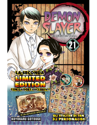 DEMON SLAYER 21 LIMITED EDITION (in allegato un set di sticker