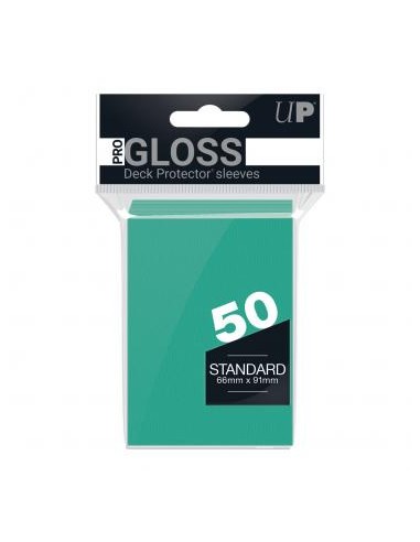ULTRA PRO DECK PROTECTOR SLEEVES STANDARD GLOSS 50 - AQUA