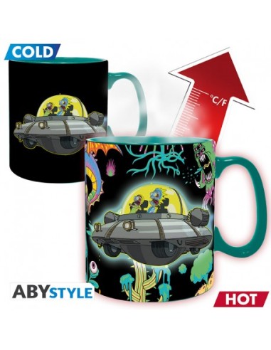 RICK&MORTY SPACESHIP HEAT CHANGE MUG