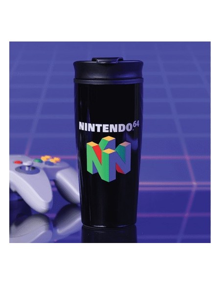 NINTENDO TRAVEL MUG IN METALLO - N64