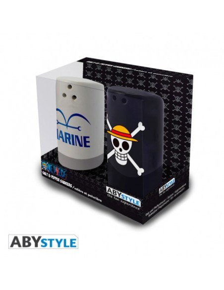 ONE PIECE - CONTENITORI SALE & PEPE SKULL & MARINE