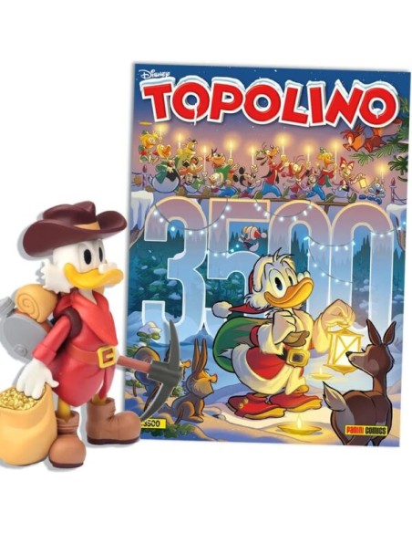 TOPOLINO 3500 + STATUETTA 3D ZIO PAPERONE CERCATORE