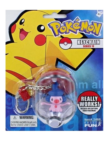 BASIC FUN POKEMON SERIES 13 MIME JR. KEYCHAIN