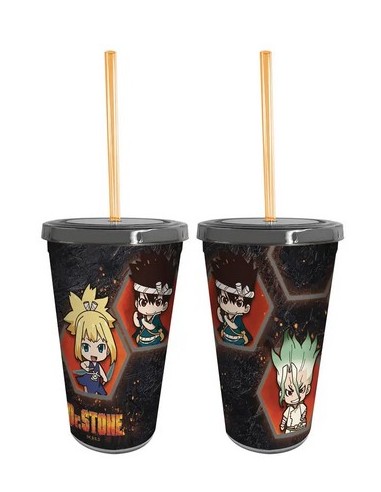 DR STONE - TUMBLER WITH STRAW 470ML - SD GROUP