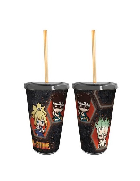 DR STONE - TUMBLER WITH STRAW 470ML - SD GROUP