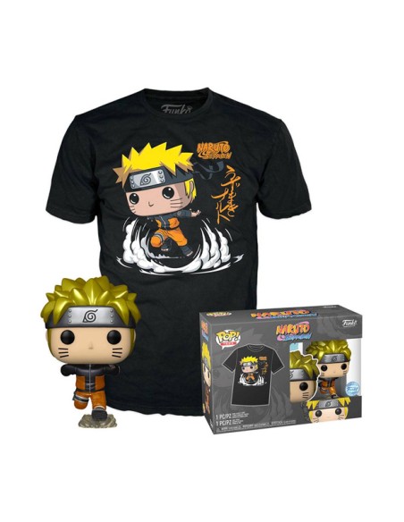 NARUTO SHIPPUDEN - POP FUNKO & TEE BOX - NARUTO RUN - (T-SHIRT L)