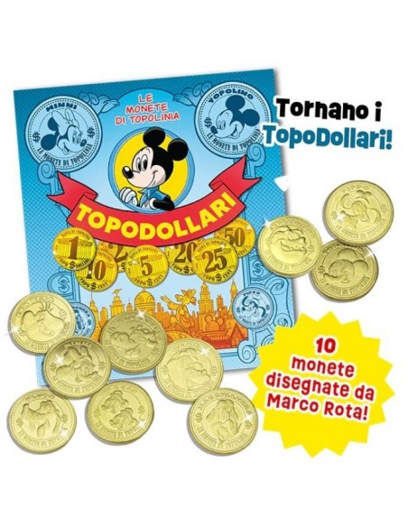TOPI E MONETE - + MONETA DEI TOPODOLLARI DI MINNI! - DISNEY MIX 20