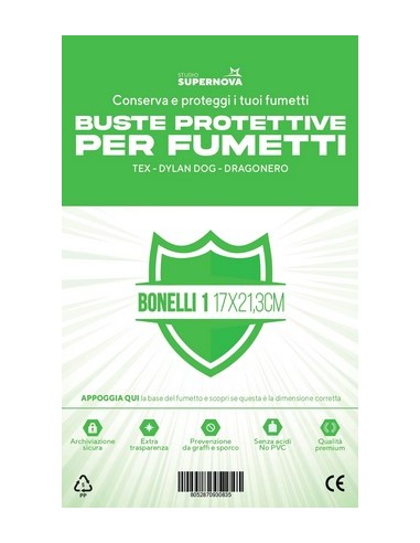 100 BUSTE PROTETTIVE BONELLI 1 (17,0 X 21,3)