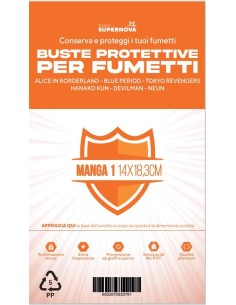 100 BUSTE PROTETTIVE MANGA 1 (14,0 X 18,3)