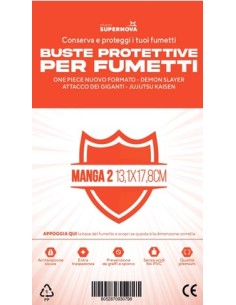 100 BUSTE PROTETTIVE MANGA 2 (13,1 X 17,8)