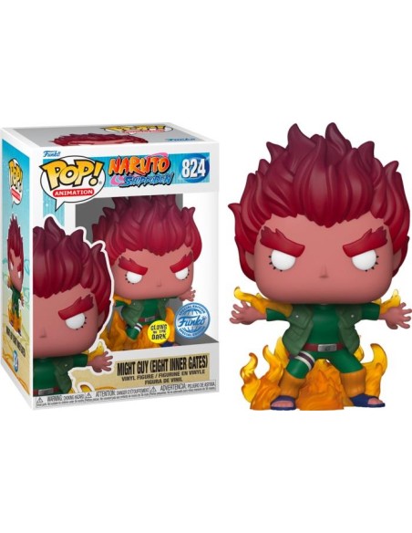 NARUTO SHIPPUDEN - MIGHT GUY (EIGHT INNER GATES) - SPECIAL EDITION GLOW IN THE DARK - POP 824