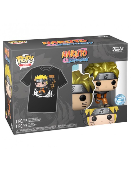 NARUTO SHIPPUDEN - POP FUNKO & TEE BOX - NARUTO RUN - (T-SHIRT XL)