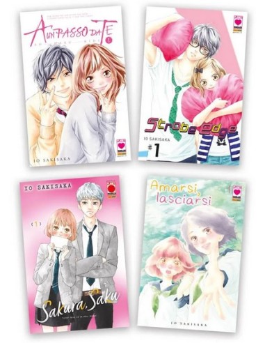 IO SAKISAKA VARIANT BUNDLE - (contiene nr. 1 con COVER VARIANT di Ao Haru Ride - A un passo da te, Strobe Edge, Amarsi,Lasciarsi