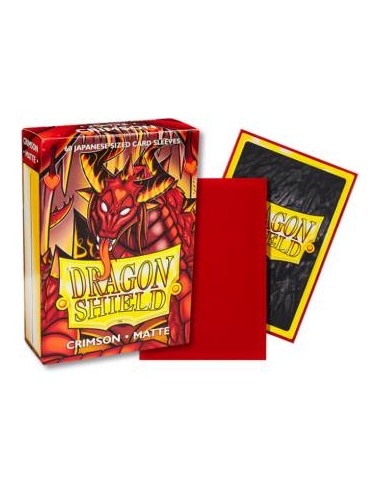 DRAGON SHIELD 60 BUSTINE JAPANESE - MATTE CRIMSON