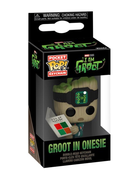MARVEL I AM GROOT PJS W/BOOK - POP KEYCHAIN