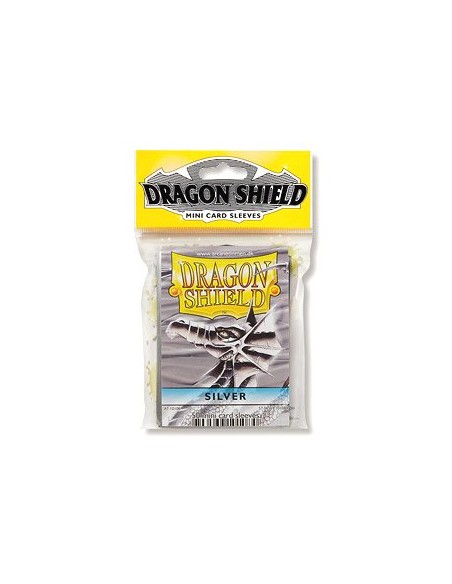 DRAGON SHIELD 50 BUSTINE DRAGON SHIELD MINI - ARGENTO
