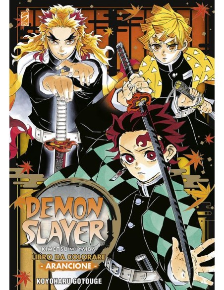 DEMON SLAYER KIMETSU NO YAIBA LIBRO DA COLORARE 3 ARANCIONE