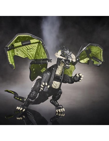 DUNGEONS & DRAGONS - L`ONORE DEI LADRI - DADI CONVERTIBILI IN MOSTRI - DRAGO NERO - ACTION FIGURE 15CM