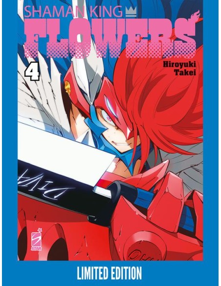 SHAMAN KING FLOWERS 4 LIMITED EDITION (con UNA ILLUSTRATION CARD E UNO STICKER)