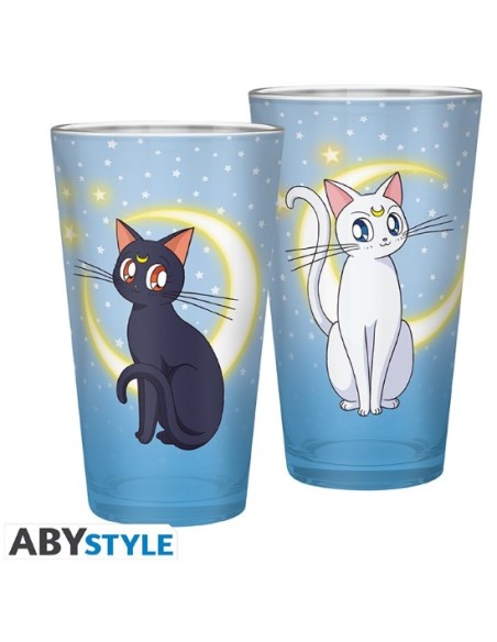 SAILOR MOON LUNA E ARTEMIS BICCHIERE