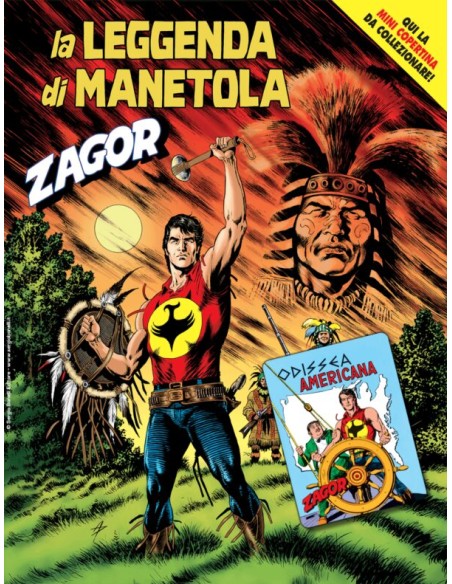 ZAGOR 745 COVER A (contiene MINI COPERTINA ZAGOR 88 ODISSEA AMERICANA)