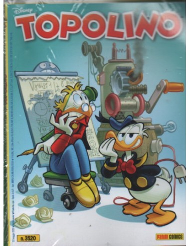 TOPOLINO 3520 + STATUINA PLUTO GOLD