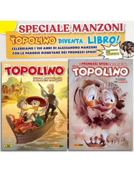 TOPOLINO 3521 + TOPOLIBRO MANZONI