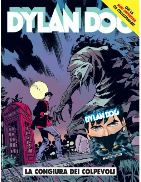 DYLAN DOG 441 COVER B (contiene MINI COPERTINA DYLAN DOG 119 L`OCCHIO DEL GATTO)