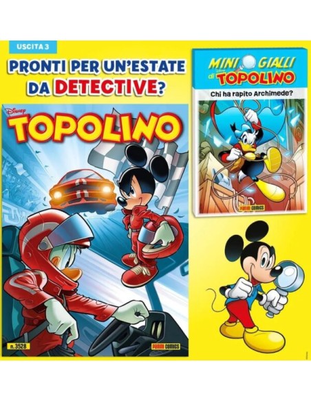 TOPOLINO 3528 CONTIENE CHI HA RAPITO ARCHIMEDE? - MINI GIALLI DI TOPOLINO 3