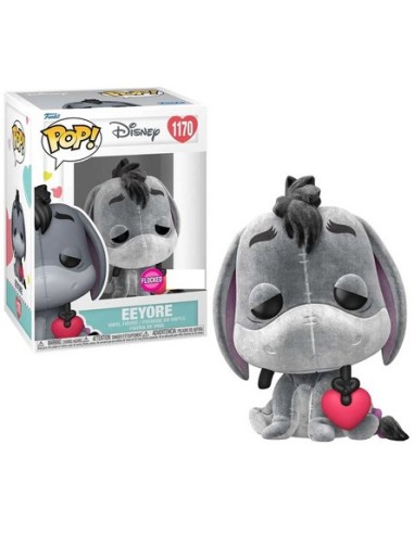 DISNEY: WINNIE THE POOH - EEYORE WITH HEART (FLOCKED) - POP 1170