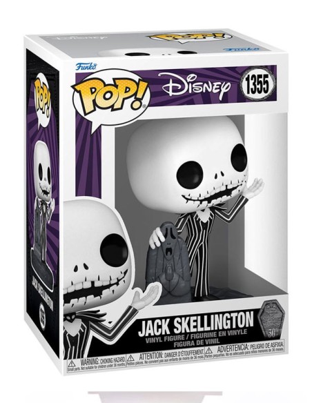 DISNEY - THE NIGHTMARE BEFORE CHRISTMAS: 30TH ANNIVERSARY - JACK W/GRAVESTONE - POP 1355