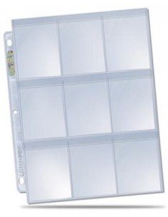 FOGLI SECURE PLATINUM 9 TASCHE - 3 BUCHI