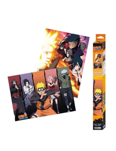 NARUTO SHIPPUDEN - GROUPS - SET 2 CHIBI POSTER (52x38)