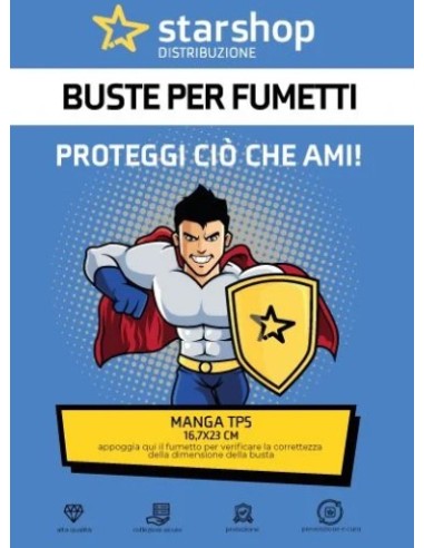 BUSTE STAR SHOP MANGA TP5 (16,70X23+4,5)